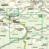 Hintere Sächsische Schweiz - Blatt 1 - Schrammsteine, Affensteine, Zschirnsteine